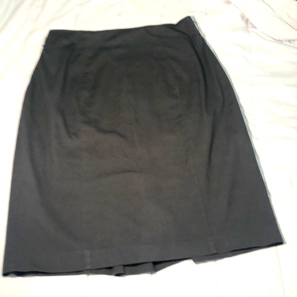 Dark Grey Worthington Unlined Pencil Skirt size 14